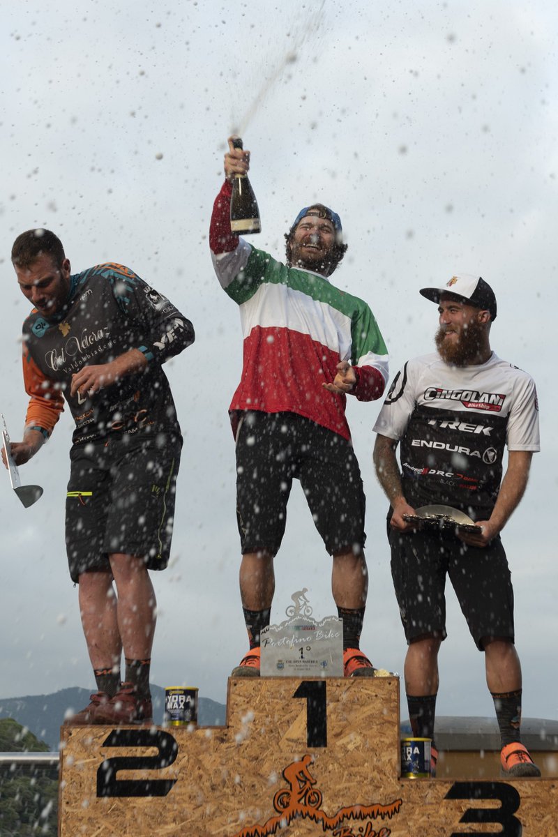 dmtcycling's tweet photo. For the fourth time, the Champion @AlexLupato conquers the Italian #Enduro Championship 2018 with the support of his flaming E2! #withDMT https://t.co/K9FEJW0DuV
