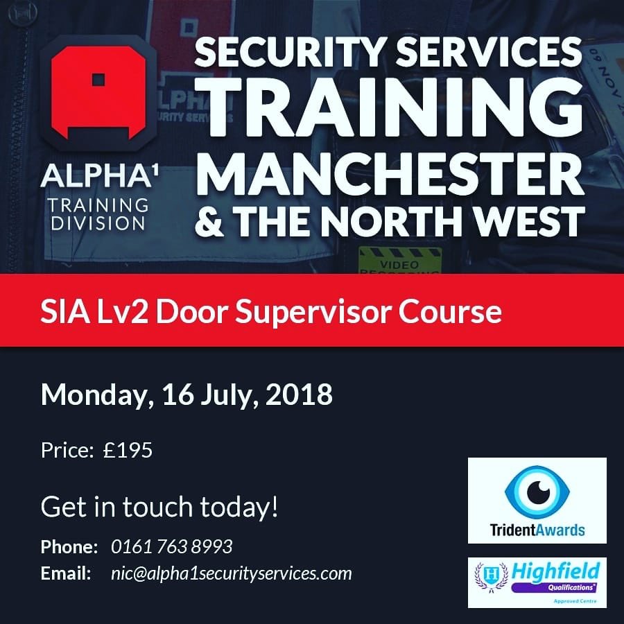 _alpha1security's tweet image. We have another SIA DS Course coming up. With employment opportunities after passing this. Trained and guided by Ex British Forces and Police.
#training #security #manchester #bury