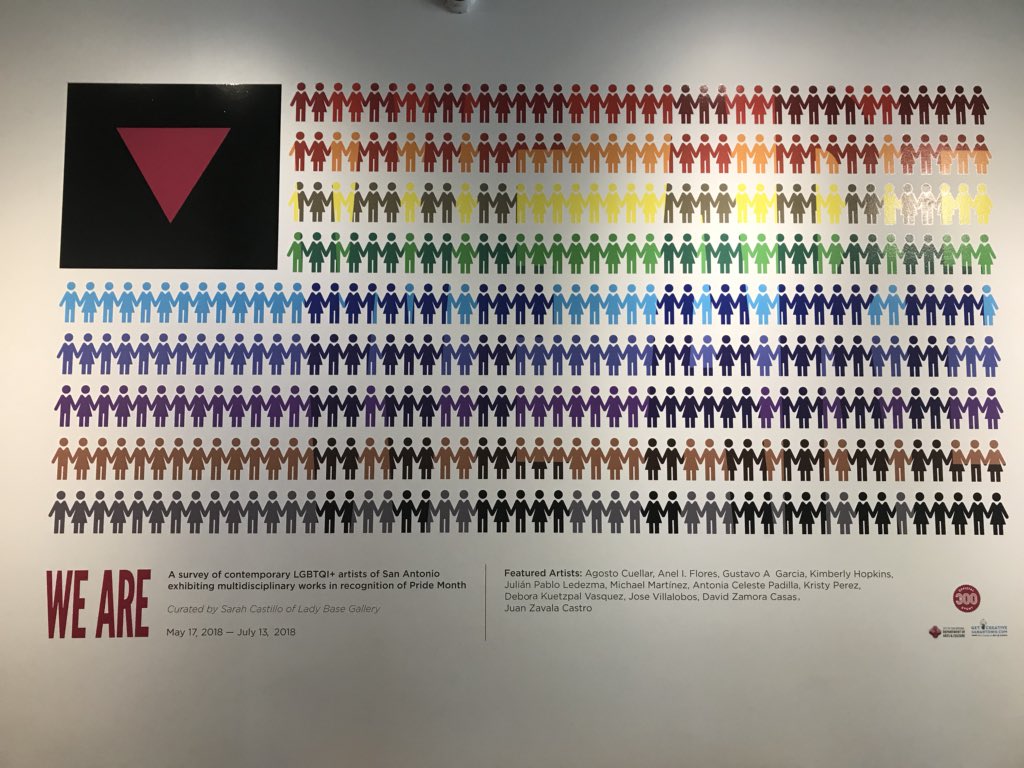 COSAequity's tweet photo. Celebrate #Pride2018 by checking out “We Are”: a collection of LGBTQI+ artists’ work in Plaza de Armas.  The exhibit is moving, heartbreaking, powerful, and necessary.  🌈 🌈 🌈 https://t.co/QMNSenSPeG