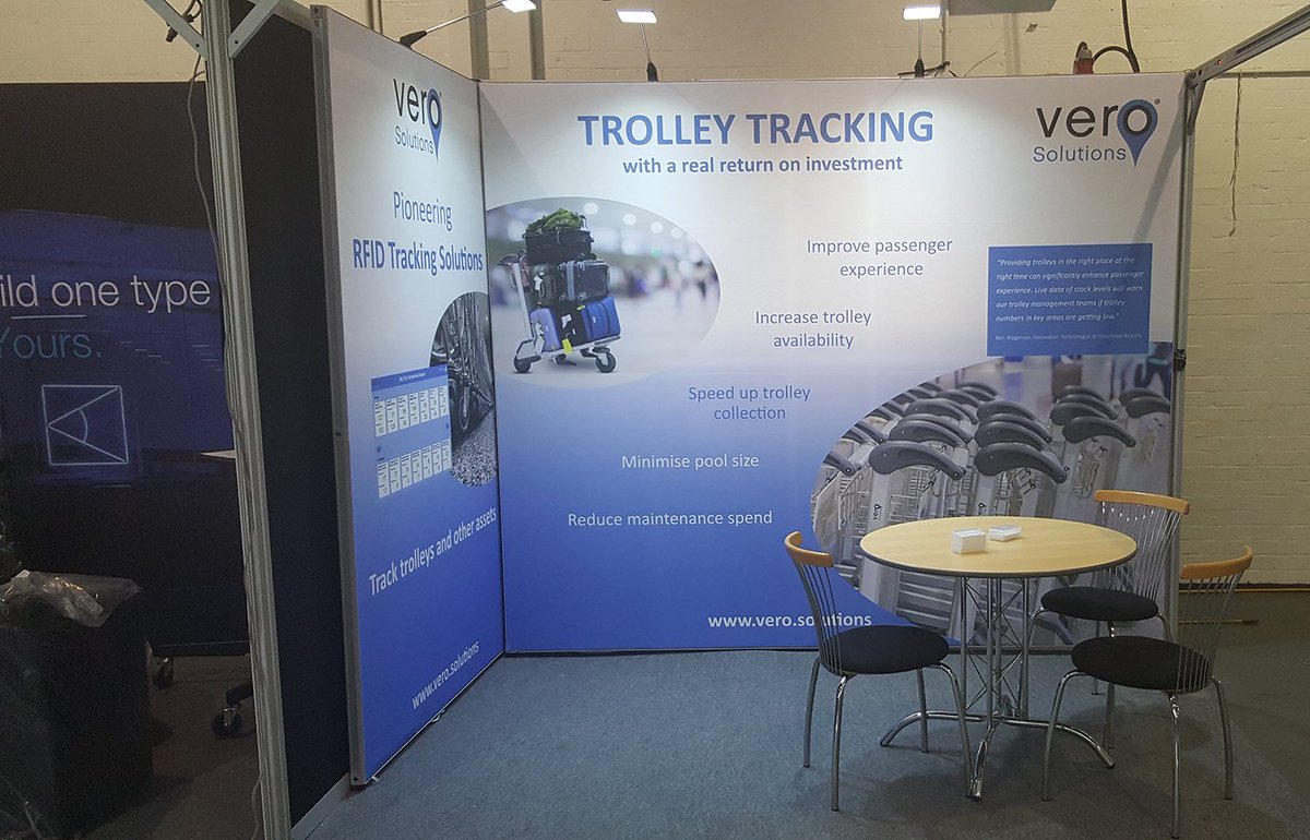solutions_vero's tweet photo. We are ready for @AirportsExpo today and tomorrow! Come and visit us in @olympia_london - we're on stand K5! #airports #trolleytracking #service https://t.co/CTwlYmx2JO