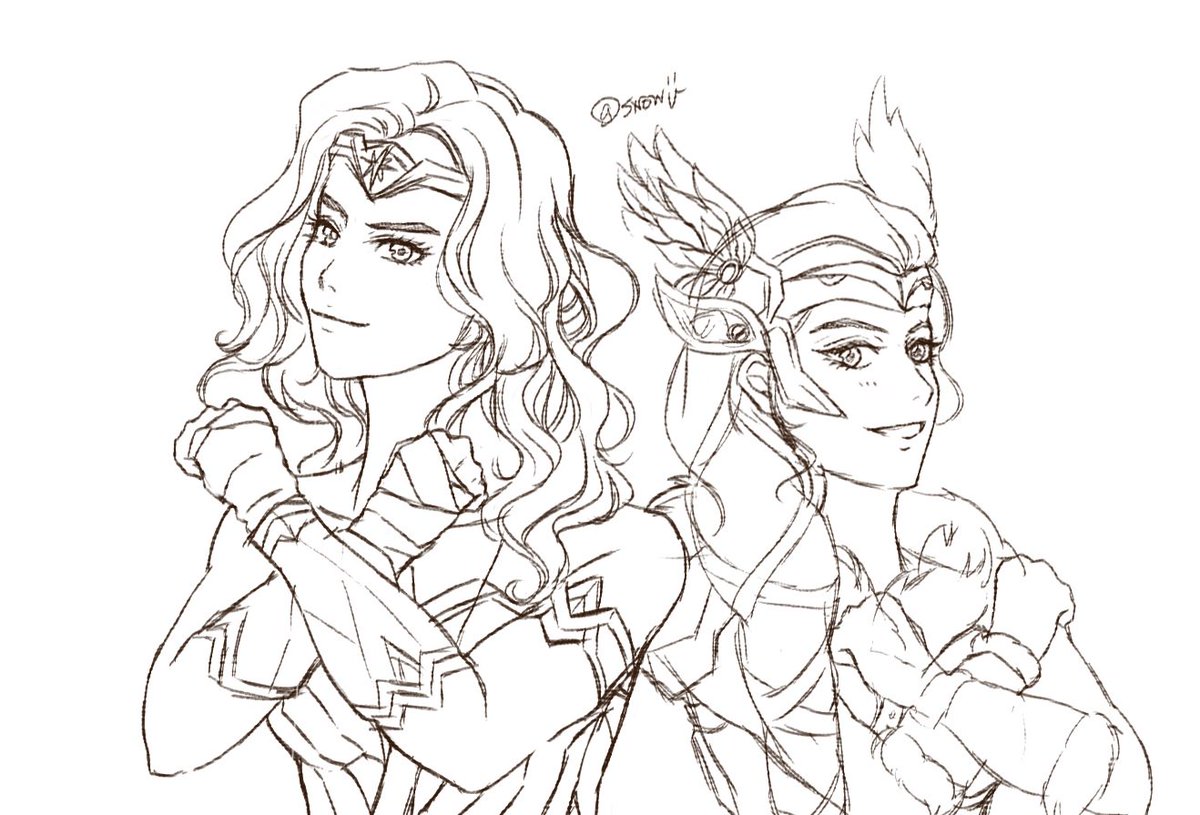 【Wonder Mercy0611】
今日摸魚~
#WonderWoman #Mercy #Overwatch #DianaPrince #SNOWii 