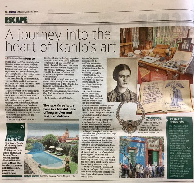 “Escape: A portrait of Frida Kahlo’s Mexico” bit.ly/2JNZfcx via <a href="/MetroUK/">Metro</a>