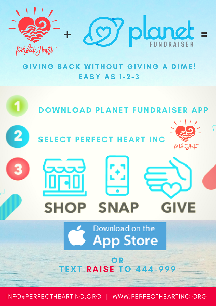 KBentley__'s tweet photo. 20% off at https://t.co/4Je18R6ZuP TODAY and 3% of your purchase given to @PerfectHeartInc - Must use link: https://t.co/wlD0MIZ5De
Easy as 123! Download @PlanetFundraise app https://t.co/C0LdD804fs / specify Perfect Heart Inc campaign / send snapshot of @Macys receipt via PF app https://t.co/bS9ocQ8xFo