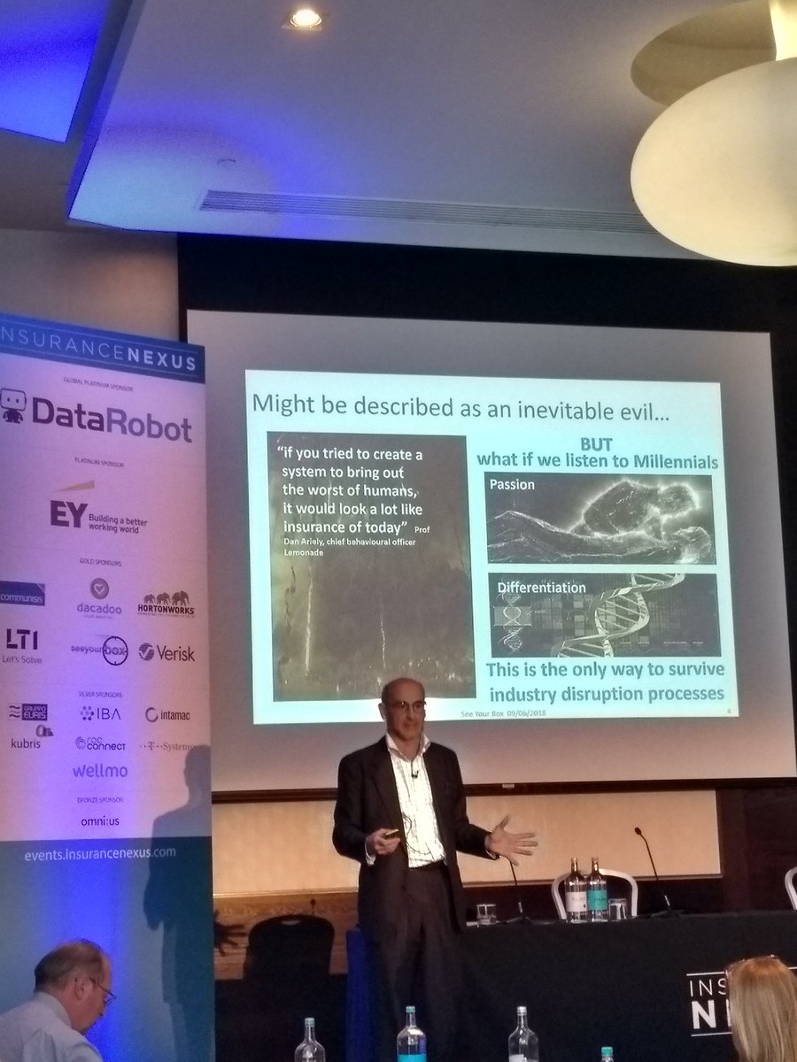 fcT0's tweet photo. Marco Toja @seeyourbox CEO about #Millennials behaviour and passions at @InsuranceNexus #ConnectedInsuranceEU #Innovation https://t.co/wSQY2AquId