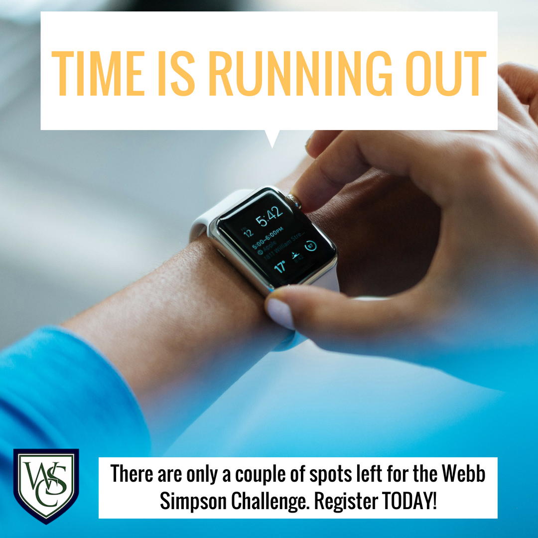 WebbSimpsonC's tweet photo. It's not too late to register for the #WebbSimpsonChallenge!
https://t.co/Ak2qGBcyY8 https://t.co/cJb0vY8IiU