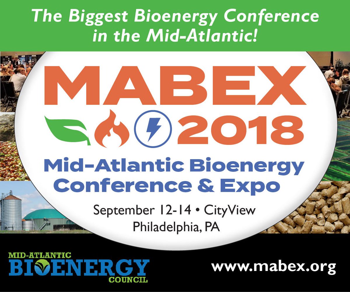 mabec_'s tweet photo. Only 2 weeks away! Register NOW for the biggest #bioenergy conference&expo in the Mid-Atlantic #MABEX2018 https://t.co/Wa3ZezHHG7 #Biomass #Biogas #Biofuels #RenewableEnergy #EnergyStorage #Wastewater #EnergyEfficiency #EnergyExpo #EnergyConference #Philadelphia Sept 12-14 https://t.co/gXlp94iEE0