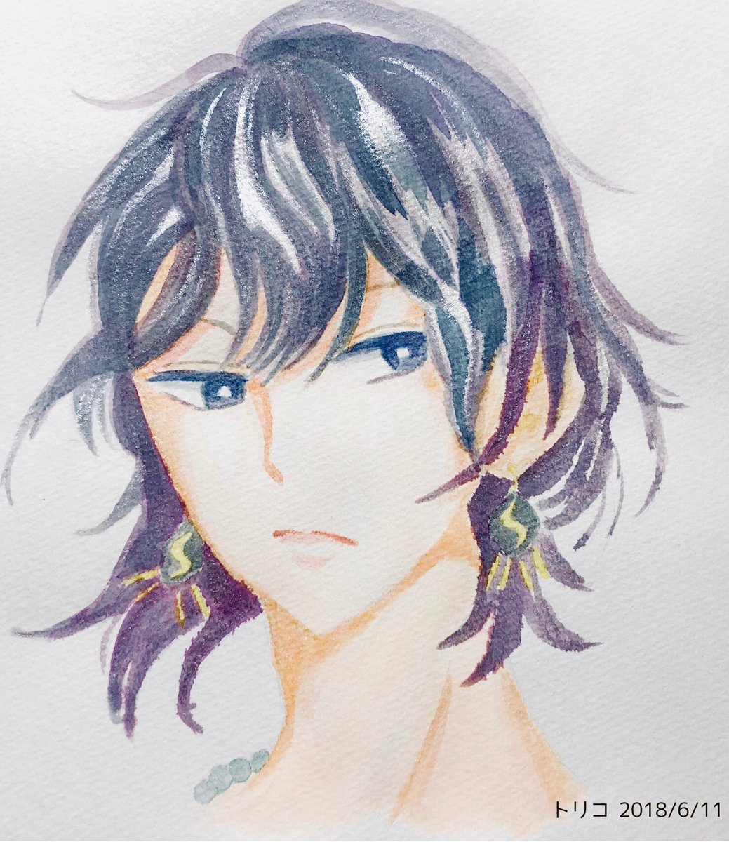 トリコ Auf Twitter 一日一絵 コレットは死ぬことにした ハデス様 髪をおろしてるお姿は珍しいので描いてみた