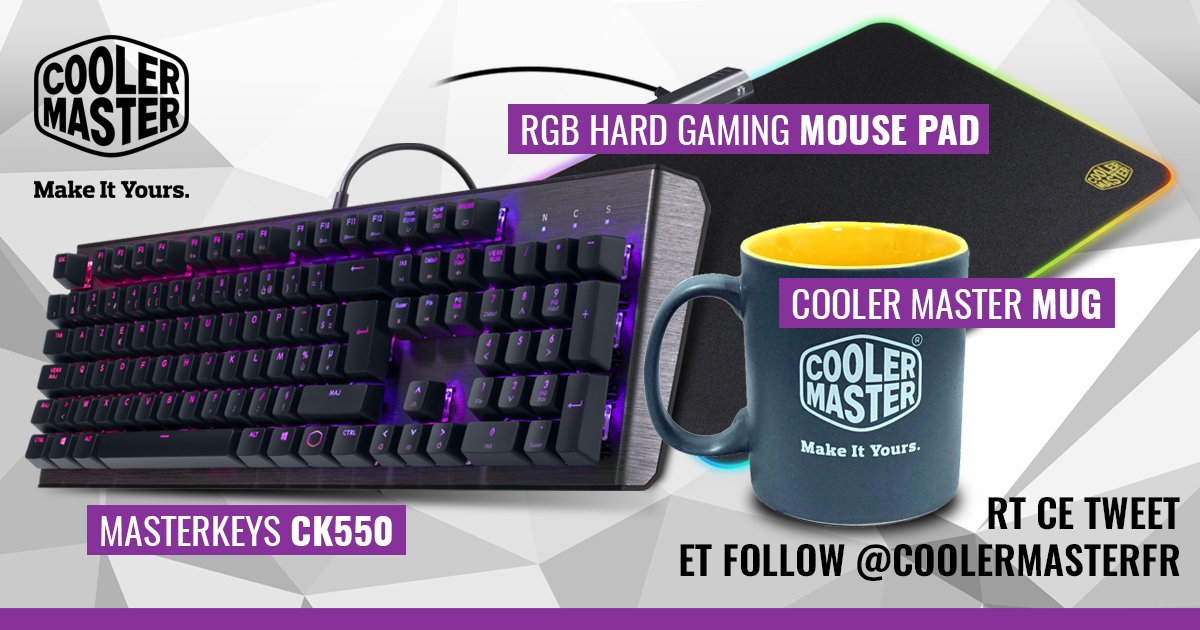 coolermasterfr's tweet image. Nous sommes donc officiellement plus de 70 000 ici. 😱
Un grand merci à vous ! Il est temps de fêter ça ensemble :

Notre tout dernier clavier pas encore sur le marché, le CK550 + 1 Tapis de souris RGB + 1 Mug à GAGNER !

➡ RT ce tweet et FOLLOW @coolermasterfr pour participer.