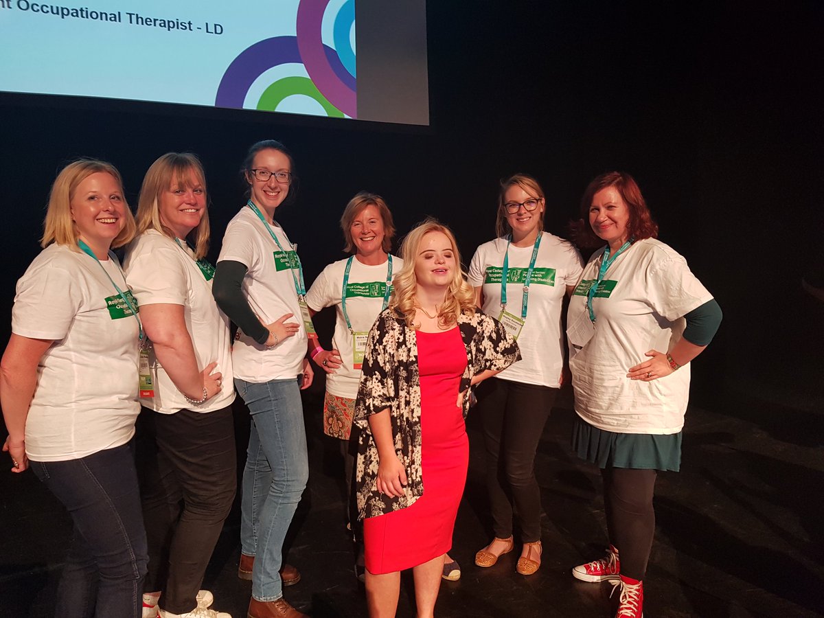 RCOT_PLD's tweet photo. #RCOT2018 #RCOTPLD18 @RCOT_PLD NEC Meet Kate Grant. We need a lesson in standing as well as walking from Kate @theRCOT @RCOTStudents https://t.co/ttgzx9rFx8