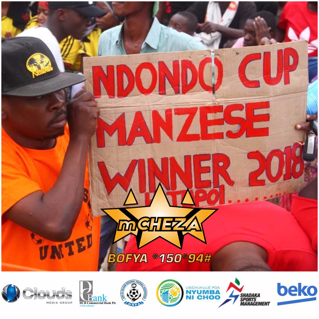 CloudsMediaLive's tweet photo. #NdondoCupUpdates #KundiB: 
#BANDARI FT
#MakumbaFc 1-1 #KibadaOne.

#KINESI FT.
#ManzeseUnited 1-0 #IlalaUnited.

#SportsXtraNdondoCup20I8 #WashtueWana https://t.co/a7g77iZ1G3