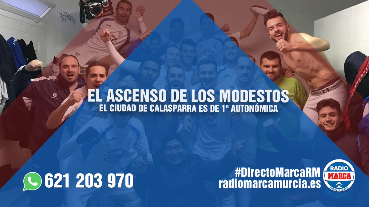 🔴radiomarcamurcia.es      

🎙<a href="/JORDIARCE/">Jordi Arce Corbalán</a>, presidente del <a href="/ciudad_calas/">GH Ciudad de Calasparra</a>:"Ayer vivimos una gran fiesta. Es la primera vez que se siente un ascenso en la localidad así. Los aficionados nos esperaban en el lugar de celebraciones principal de #Calasparra".

📻 #DirectoMarcaRM