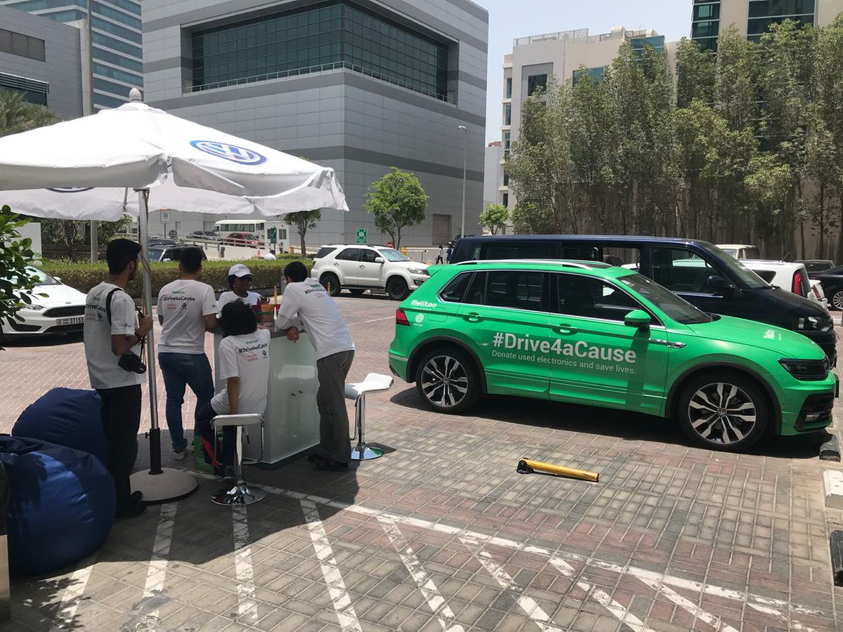 jstackmann's tweet photo. Great project by @VWMiddleEast: #Melltoo, driven by #VW, is visiting communities in #Dubai to collect used electronics. They'll reset the devices, sell them on Melltoo and proceeds from the sales will go to feed refugees via #salmaaid, a #SheikhMohammedBinRashid initiative. /JS https://t.co/oE2ktiWQzZ