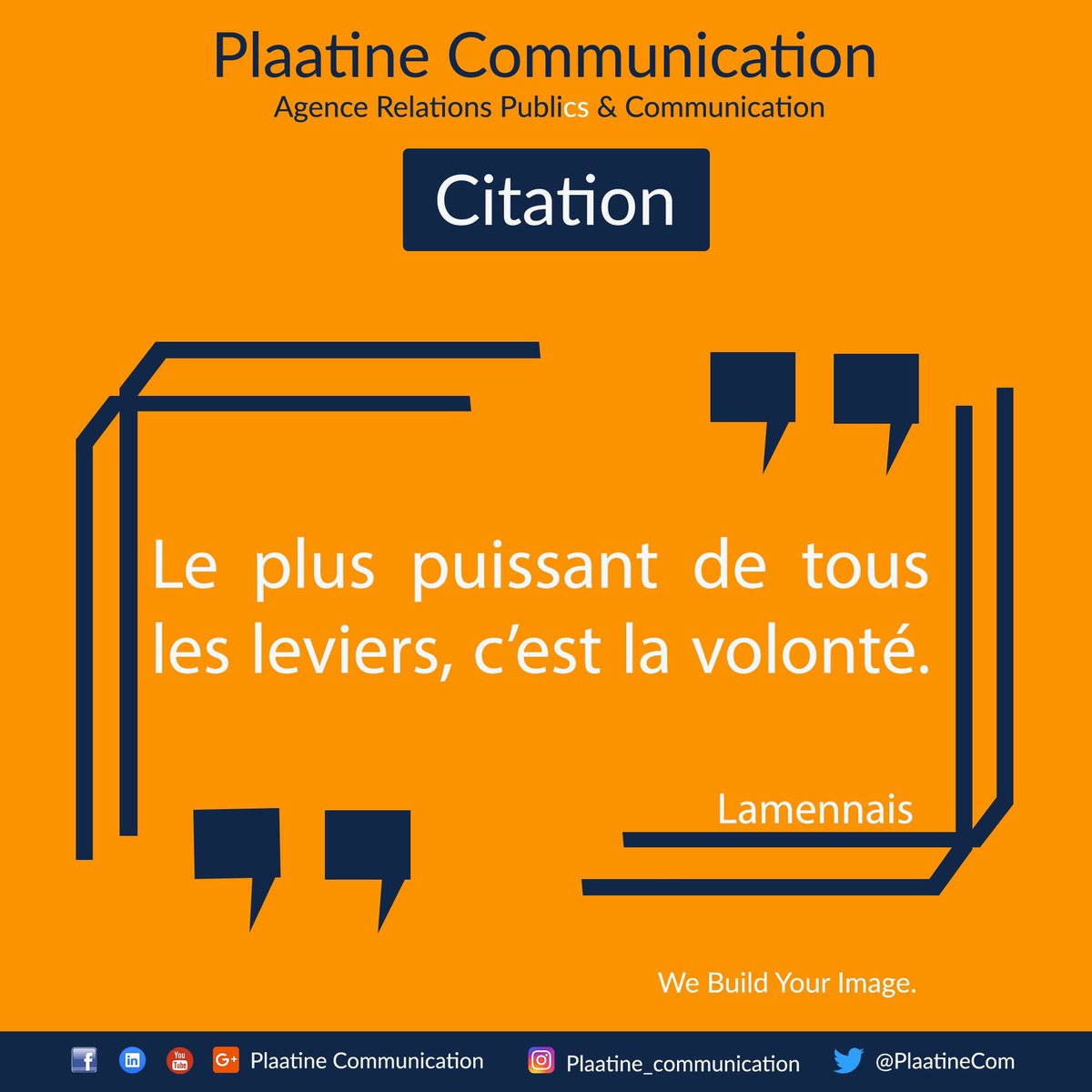 PlaatineCom's tweet photo. [ CITATION]

#PlaatineCommunication #WeBuildYourImage #RelationsPubliCS #Plaatiners #Motivation #CIV225 #Abidjan #Pcom #BonneSemaine https://t.co/EgdLIGKzt9