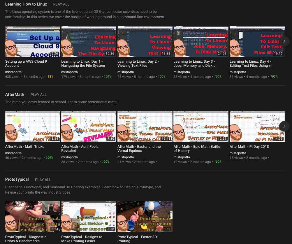 mistapotta's tweet photo. As @DarkStarTweedia pointed out, I accidentally a day. #WeCreateEdu day 10 is #Motivation. My motivation is to explain edu content (as seen in my #APCompSci and #APCalcBC videos) and to share my passions (as seen in my #LearningToLinux, #AfterMath, and #Prototypical series.) https://t.co/oe6OFSkXds