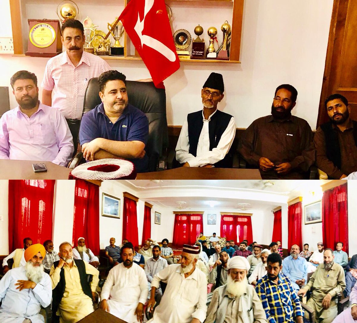 JKNC_'s tweet photo. YNC Provincial President and Former MLA Poonch @ajazjan chaired a meeting of party functionaries and workers in Poonch. Termed the DDB meeting a mere eye-wash. Lashed out at the Govt for lack of development and lack of empathy for the people. https://t.co/me38VF4aT7