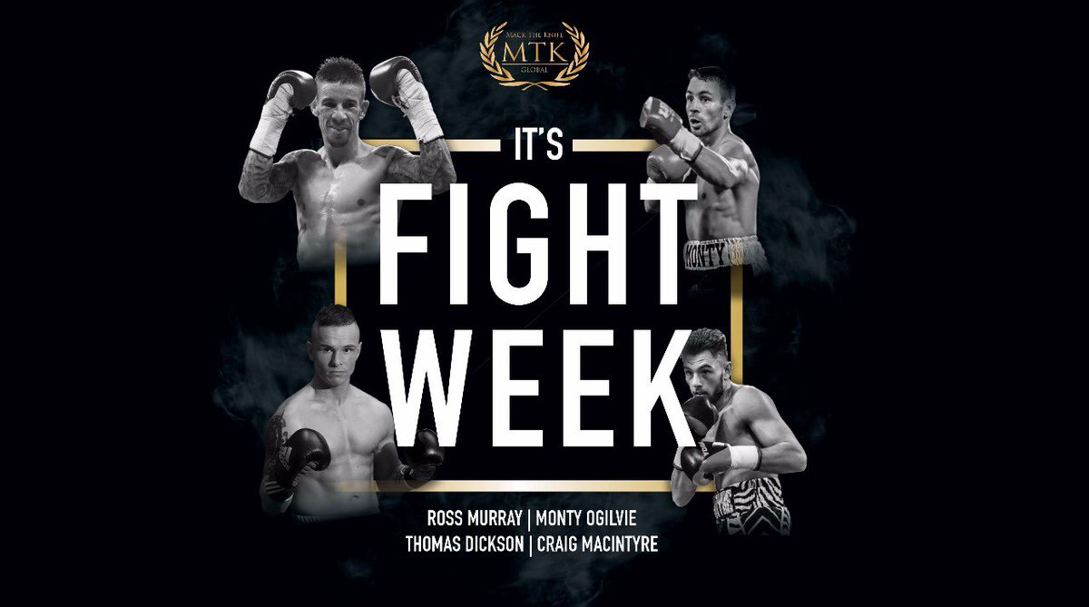 KynochBoxing's tweet photo. 🔥 SUMMERTIME BRAWL 🔥
It's that time for... @rossmurray82, @ogilviemonty, @thomasdickson89 & @craigmacintyre
📍 Lagoon Leisure Centre
📅 Saturday
🎟 https://t.co/n5jjrFwEur
#TeamMTKGlobal #FightWeek #RossMurray #MontyOgilvie #ThomasDickson #CraigMacIntyre https://t.co/HYEKN0ilds