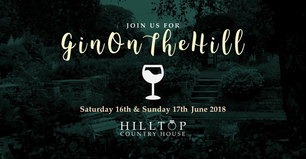 Join us for a pop-up Gin Festival at <a href="/Hilltopweddings/">HilltopCountryHouse</a> to celebrate the nation's favourite tipple GIN!
There will be food / drink / live music and of course gin tastings, plus gin master classes from a variety of gin distillers! #ginonthehill 

#spiritofgeorge #Cheshire #gin