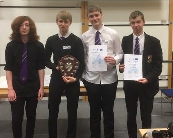 Grange_Academy1's tweet image. Mr Smith's S5 class have just been crowned Scottish champions in the 2018 Mathématiques sans Frontières competition! Congratulations! Accepting on behalf of the rest of the class are Ethan, Sam, Andrew and Euan.