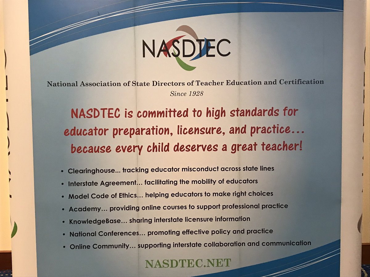 NPBEA1's tweet photo. Participating on a panel to talk about national standards for educational leaders #PSEL #NELP with Michelle Young, Irv Richard Richardson, Mary Dean Barringer, and Paul Katnik. @MDYoungUCEA @Irvpboro @marydean1953 at #NASDTEC18 https://t.co/Oh5R3od6GH