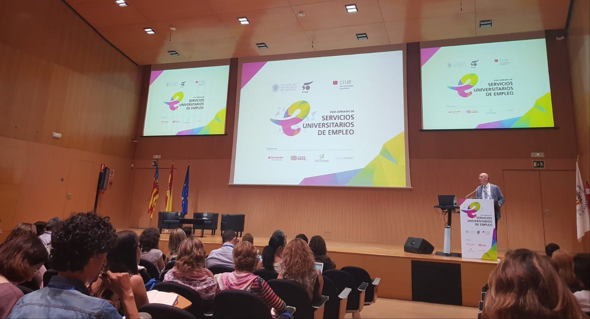 IN_Loyola's tweet photo. Hoy nos encontramos en la @UPV en la XVIII #JornadaEmpleoUPV

Un encuentro donde estamos compartiendo experiencias, debatiendo y reflexionando para crear nuevas estrategias e impulsar la empleabilidad de nuestros universitarios. https://t.co/Q2J41O94H3