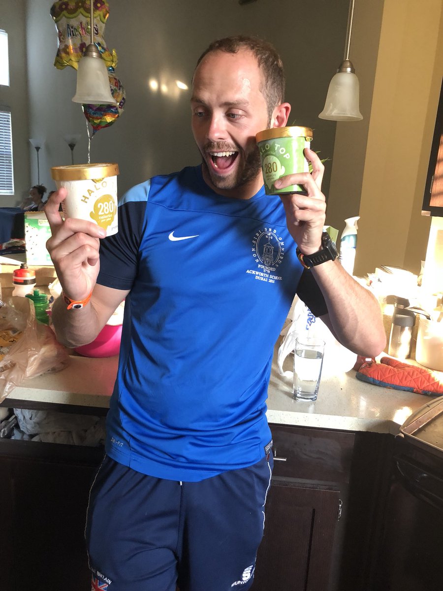 Beker95's tweet photo. Hey @HaloTopCreamery what are your thoughts on sponsoring triathlete  @Wstoves2 as he prepares to compete in the @IRONMANtri 70.3 World Championships in South Africa? 
#ironman #halotop #triathlon #ironmantriathlon #teacher https://t.co/XfhsBem8lD