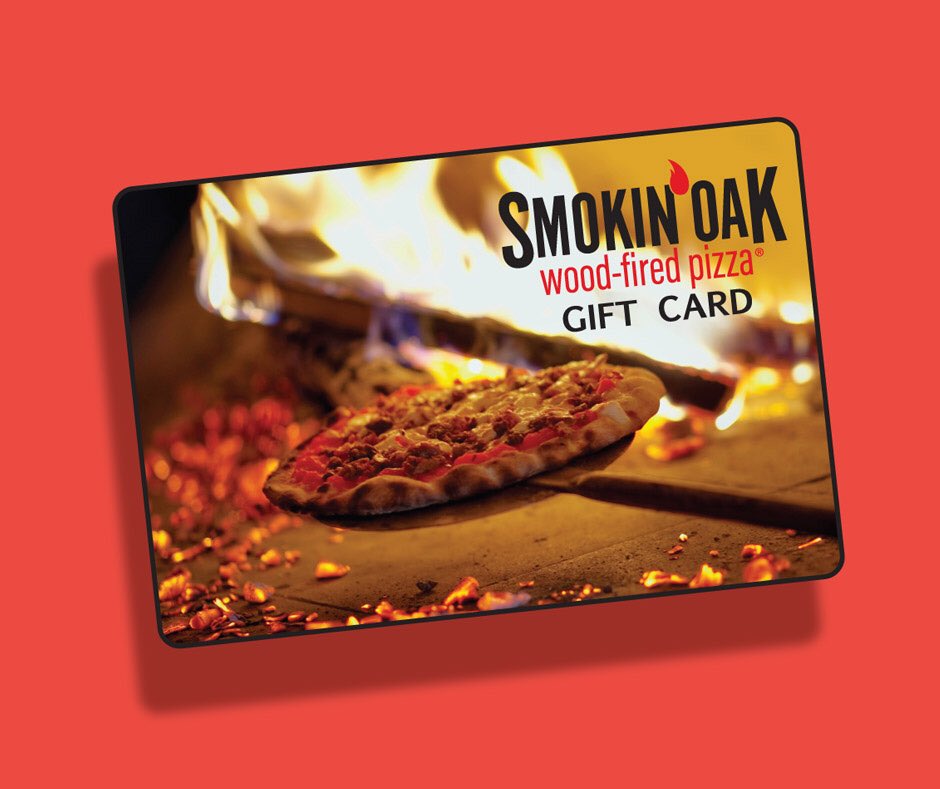SmokinOakPizza's tweet photo. For a limited time only, for every $25 in gift cards you buy, get a free pizza on your next visit! A Smokin’ Oak Wood-Fired Pizza gift card makes a great gift or as a treat for yourself! #Ames #giftcard #pizza https://t.co/JyZopGEltt