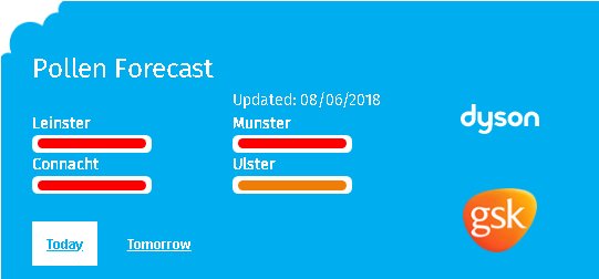 AsthmaIreland's tweet photo. Please, if you have #hayfever, make sure to properly manage it today as the #pollen count is very high around the country! For #tips on how to do so see: https://t.co/hbQJDn8lEe
Also remember you could win a Dyson Pure Cool by simply liking and retweeting this tweet! Good Luck! https://t.co/z9D6Fpc8Hl