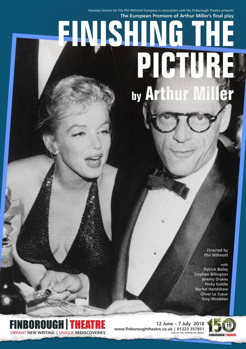 Our producer @NastazjaSomers is currently working in association with <a href="/finborough/">Finborough Theatre</a> on the UK premiere of Arthur Miller's final play FINISHING THE PICTURE <a href="/finborough/">Finborough Theatre</a> 12 June - 7 July. First few performances are already sold out so book now to avoid disappointment!