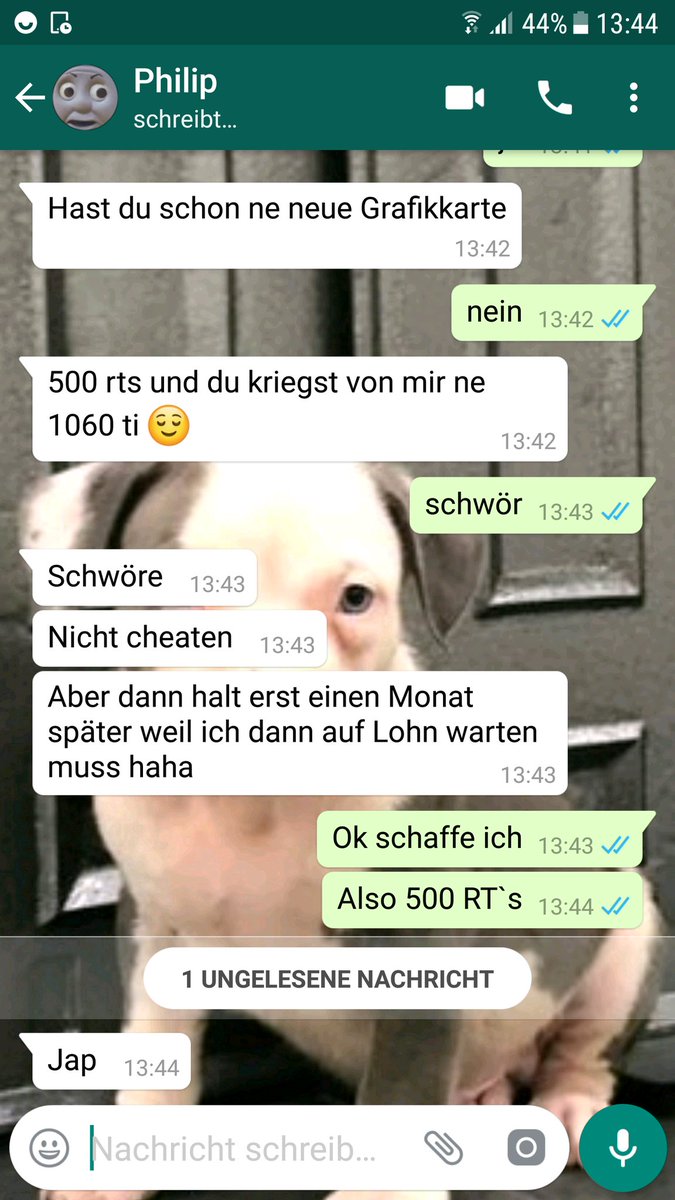 OhhIRD's tweet photo. Jungs &amp; Mädels gönnt mal pls brauche eine Grafikkarte 500 RT`s für 1060 TI jeder der RT dem Folge ich https://t.co/5eHF3GEIK8