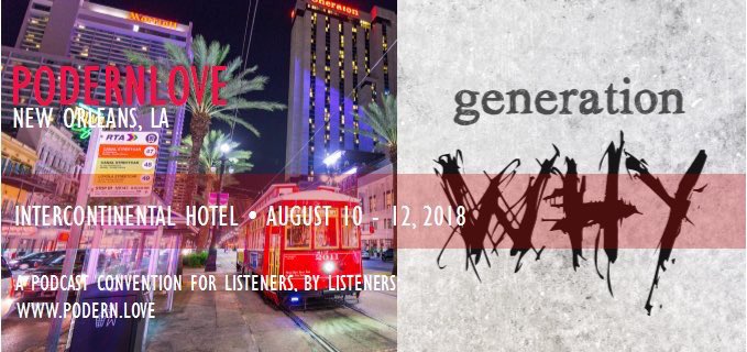 Listening to the latest episode from featured <a href="/PodernLove/">PodernLove🎙</a> podcast <a href="/genwhypod/">Generation Why Podcast ®</a> Join is in August for their live show, a @Peripheralpod live show &amp; news from Aaron about his latest project! Lots happening from this dynamic duo! Did you get your tickets yet? podern.love