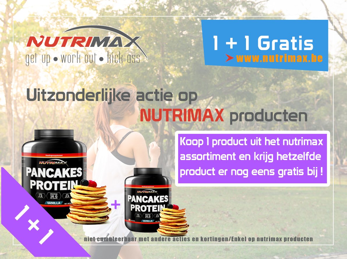 Profiteer van deze unieke actie op Nutrimax producten !
Snel bestellen is de boodschap!
nutrimax.be