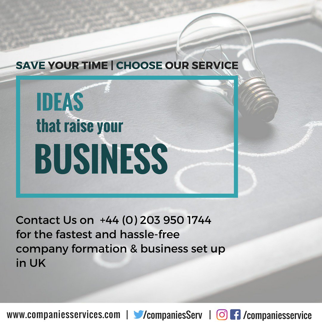 CompaniesServ's tweet photo. Save your time, #choose our service. #ideas that raise your #business
#BusinessMotivation #MotivationalQuote #Inspiration #FearlessMotivation #startups #SmallBusiness #SmallBiz #CompanyRegistration #UKBusiness #CompanyFormation #BusinessSetup #EfficientBusiness #InstantBusiness https://t.co/lcoi5jrSKb
