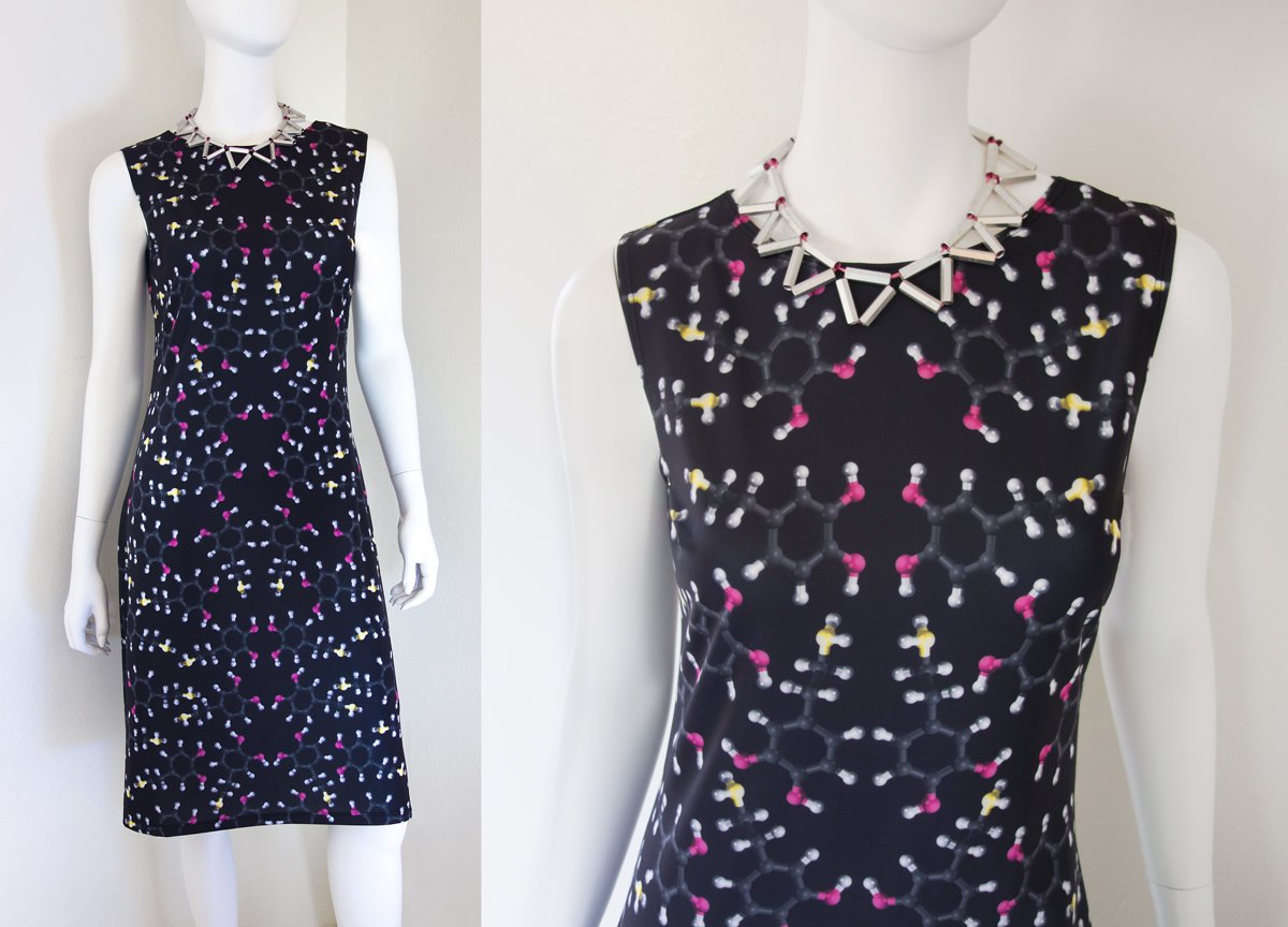 ShenovaFashion's tweet photo. The Dopamine Dress is your #MondayMotivation #scienceChic #sciencefashion #womeninstem #stem #scicomm #neuroscience https://t.co/pgAv08HkrP https://t.co/Rl07G7Zupa