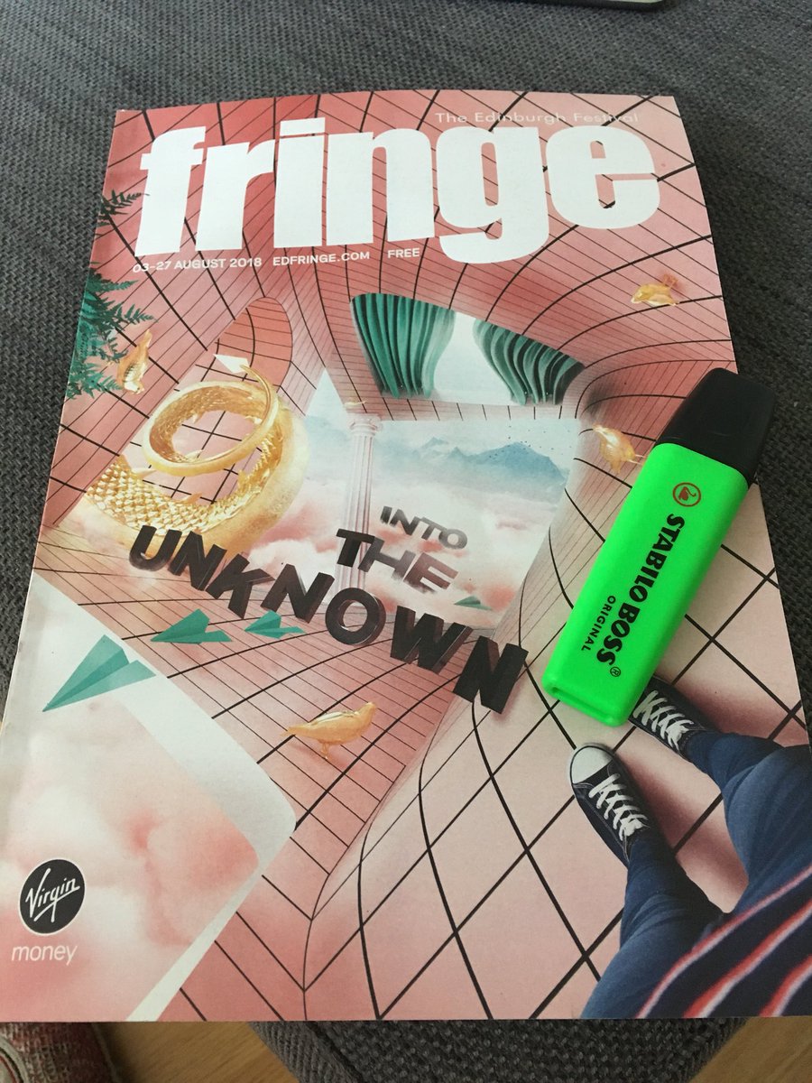 geek_list's tweet photo. Spent the weekend in GeekList heaven with the @edfringe programme and a highlighter! We will be adding the geekiest events that we found on our website in the coming days... #geeklist #highlighter #ilovelists https://t.co/ncWQYU1St9