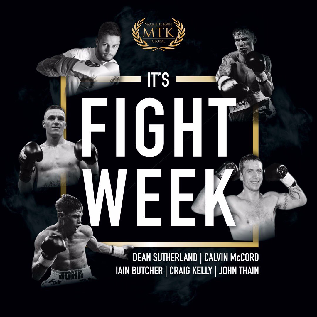 KynochBoxing's tweet photo. 🔥 SUMMERTIME BRAWL 🔥

It’s that time for @deanos101, @calvinmccord_, @baby_butch1, @johnthain212 &amp; @kellycraig99 

📍 Lagoon Leisure Centre
📅 Saturday
🎟 https://t.co/n5jjrFwEur

#TeamMTKGlobal #FightWeek #DeanSutherland #CalvinMcCord #IainButcher #CraigKelly #JohnThain https://t.co/AsvkQGcLCe