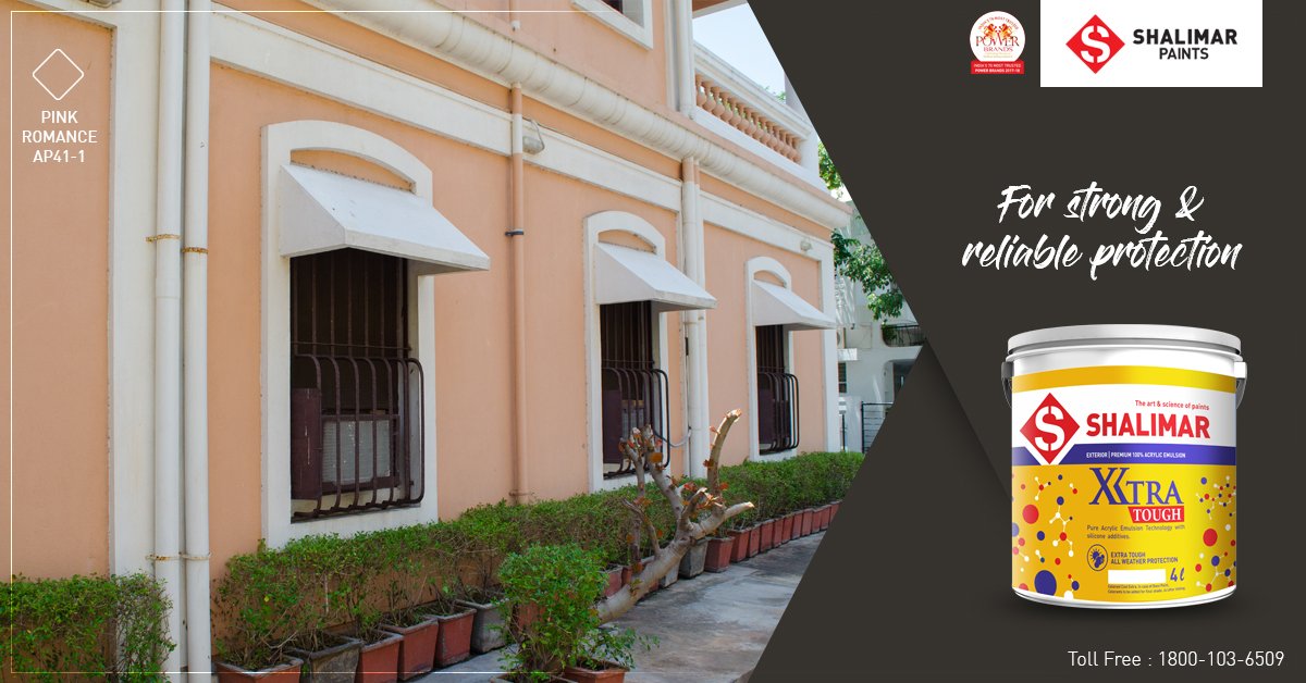 ShalimarPaints_'s tweet photo. Give you walls the strong & reliable protection it deserves from #ShalimarPaints #XtraTough #Exterior #Emulsion
#ColorsOfProtection #Protection #StrongAndReliable https://t.co/h1hpMUk8xV