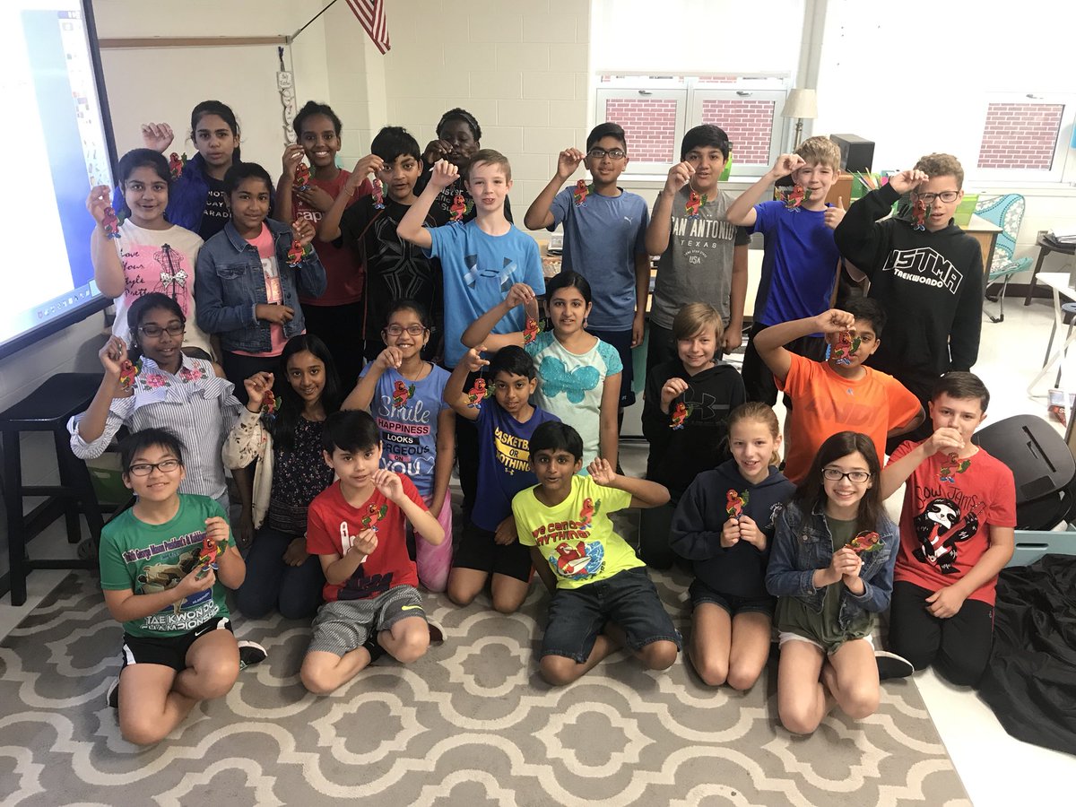 JanieBarker17's tweet photo. Hand carved and painted Macaws for my amazing 5th grade class ❤️ @JanieBarker17 @MadisonsTrust16 #mtes2yr https://t.co/6mAFc6Wnzg
