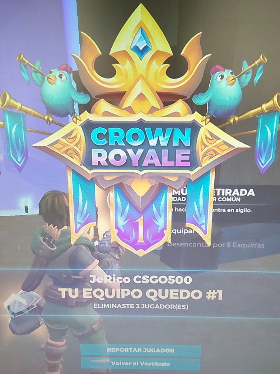 Jerico_00's tweet photo. Primera victoria @RealmRoyale_es https://t.co/VQEB89yntk