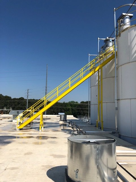 AtlantaFlow's tweet image. Custom ladders for tank access.  Quoted, built, and installed in less than 2 weeks.  Contact AFS with your custom requirements today.