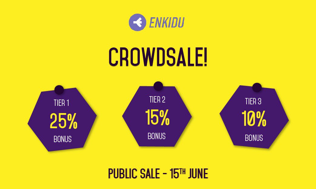 Click here to join the Whitelist for the upcoming Crowdsale 
bit.ly/2JE7LHK

#EnkiduICO