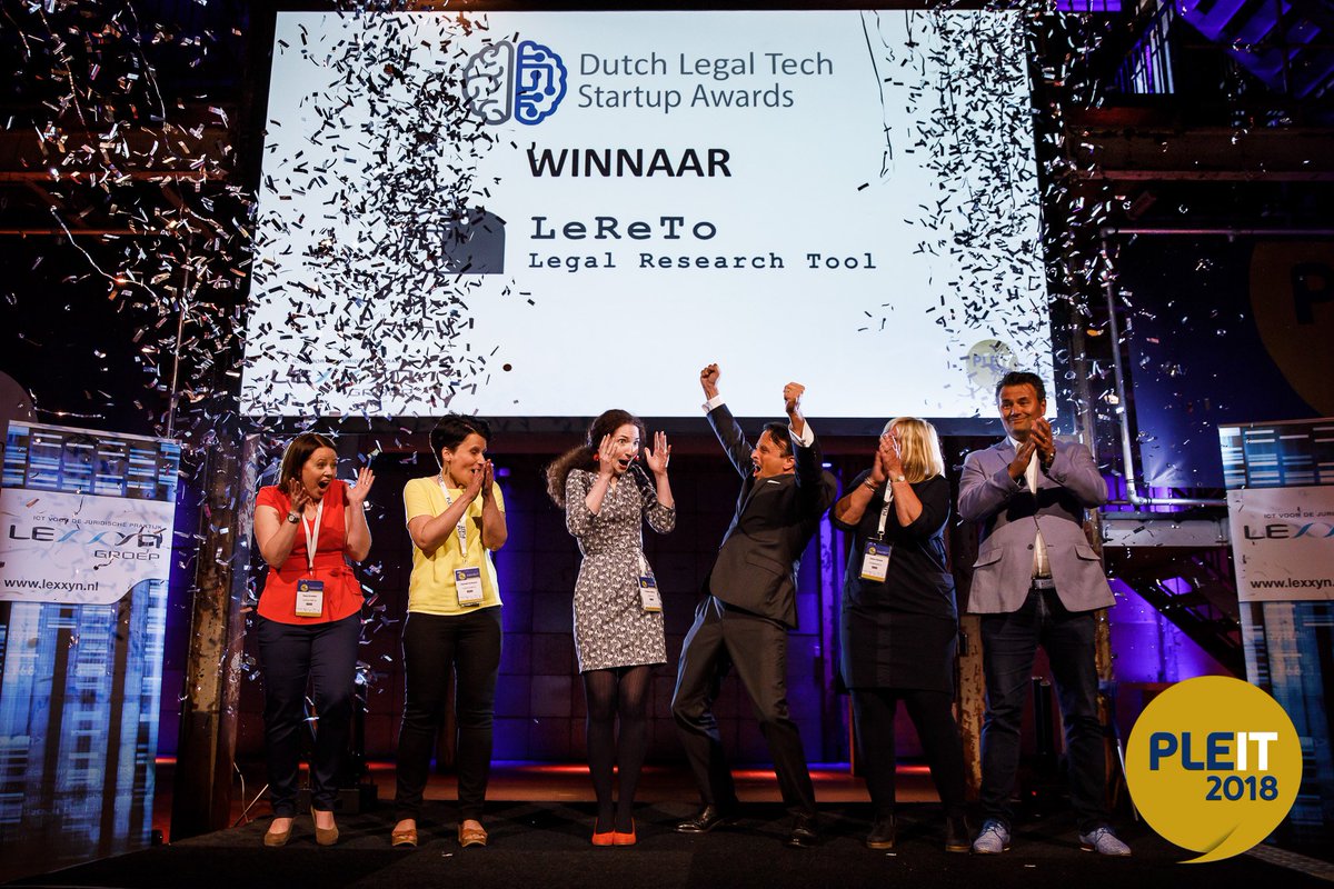 PLEIT_EVENT's tweet photo. De Oostenrijkse Startup #LeReTo won afgelopen week bij #PLEIT2018 de @dutchlegaltech Startup Awards 2018. https://t.co/wHo8FiieRp #LTSA https://t.co/2KICtHYnJI