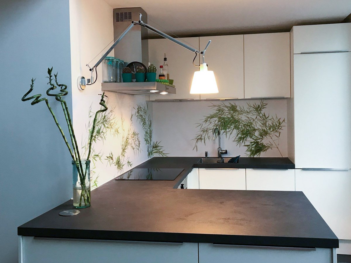 Klantenfoto Bamboo op je keuken achterwand, #sowhat-design #keuken-achterwand