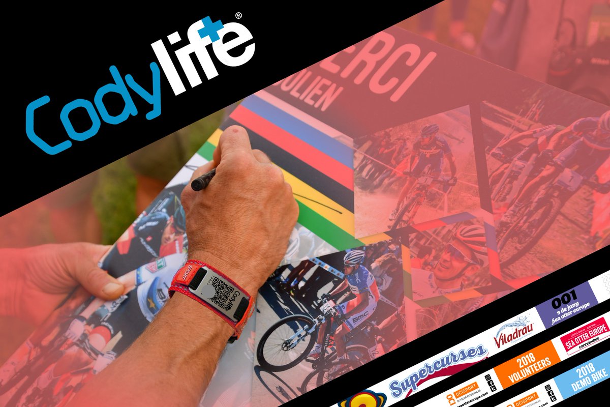 codylifecat's tweet photo. Un año màs entre los mejores, Sea Otter Europe baja el telón con cerca de 50.000 visitantes, más de 5.000 ciclistas. Gracias a Ocisport y Sea Otter Europe los más de 5.000 participantes han ido identificados en todo momento con las pulseras QR de Codylife https://t.co/khZfa0VYb9 https://t.co/VkW1p793x5