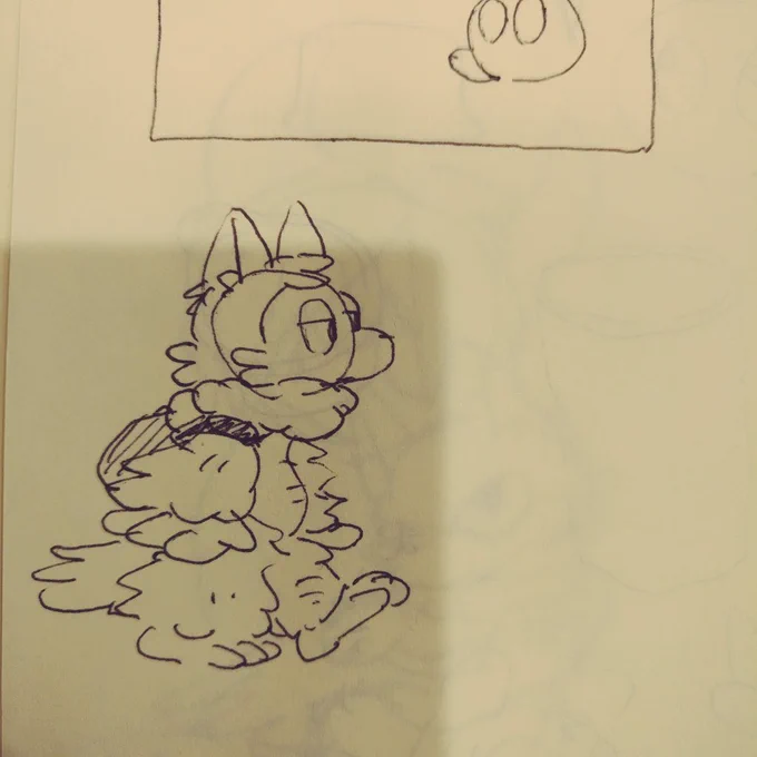 おおかみは未だにさらっと描くラフが一番できが良い気がする 