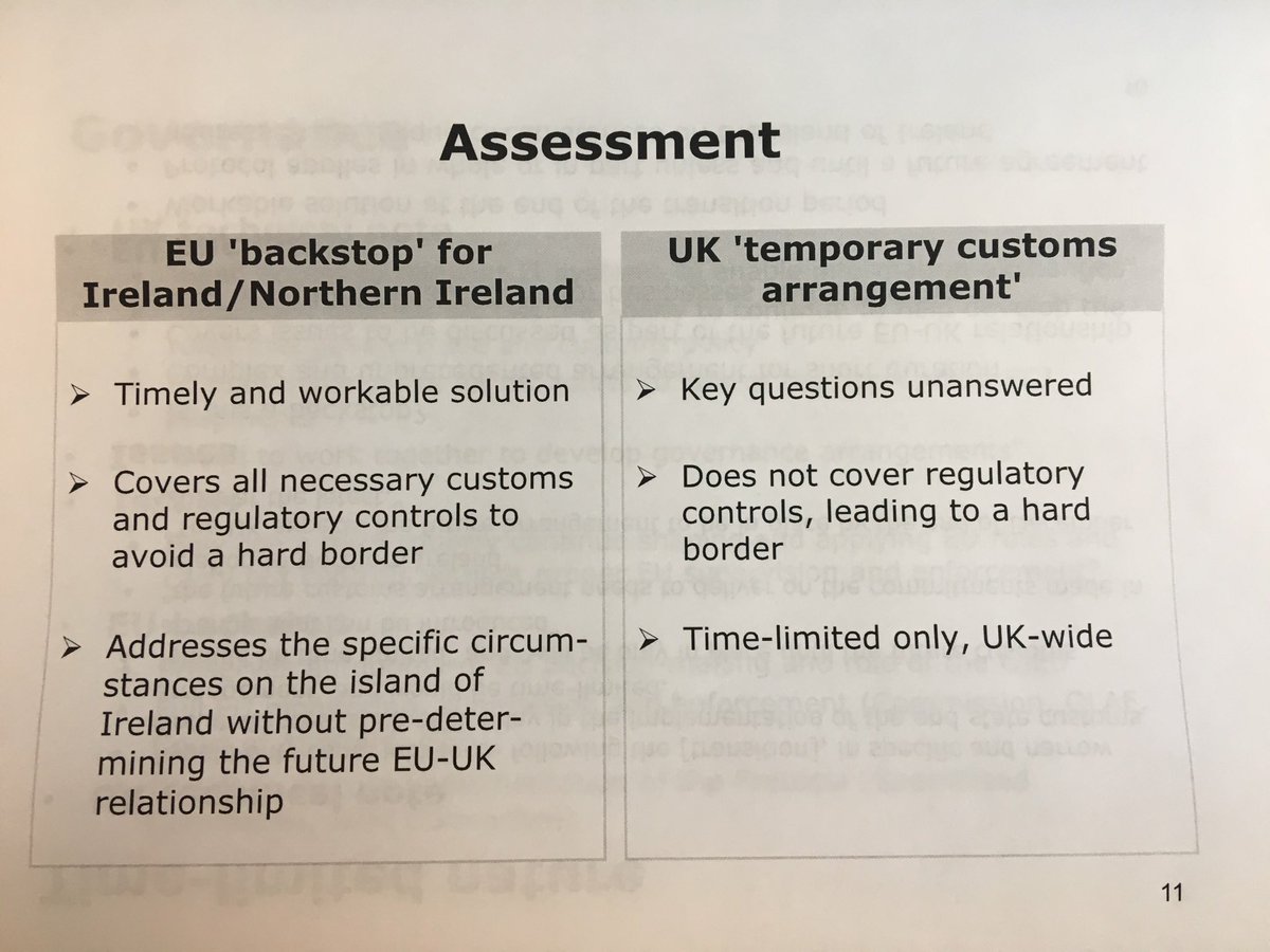 __ChrisMorris__'s tweet photo. EU slide summing up its response to UK customs backstop plan... #backstopmeansbackstop https://t.co/AU6QTzoJys