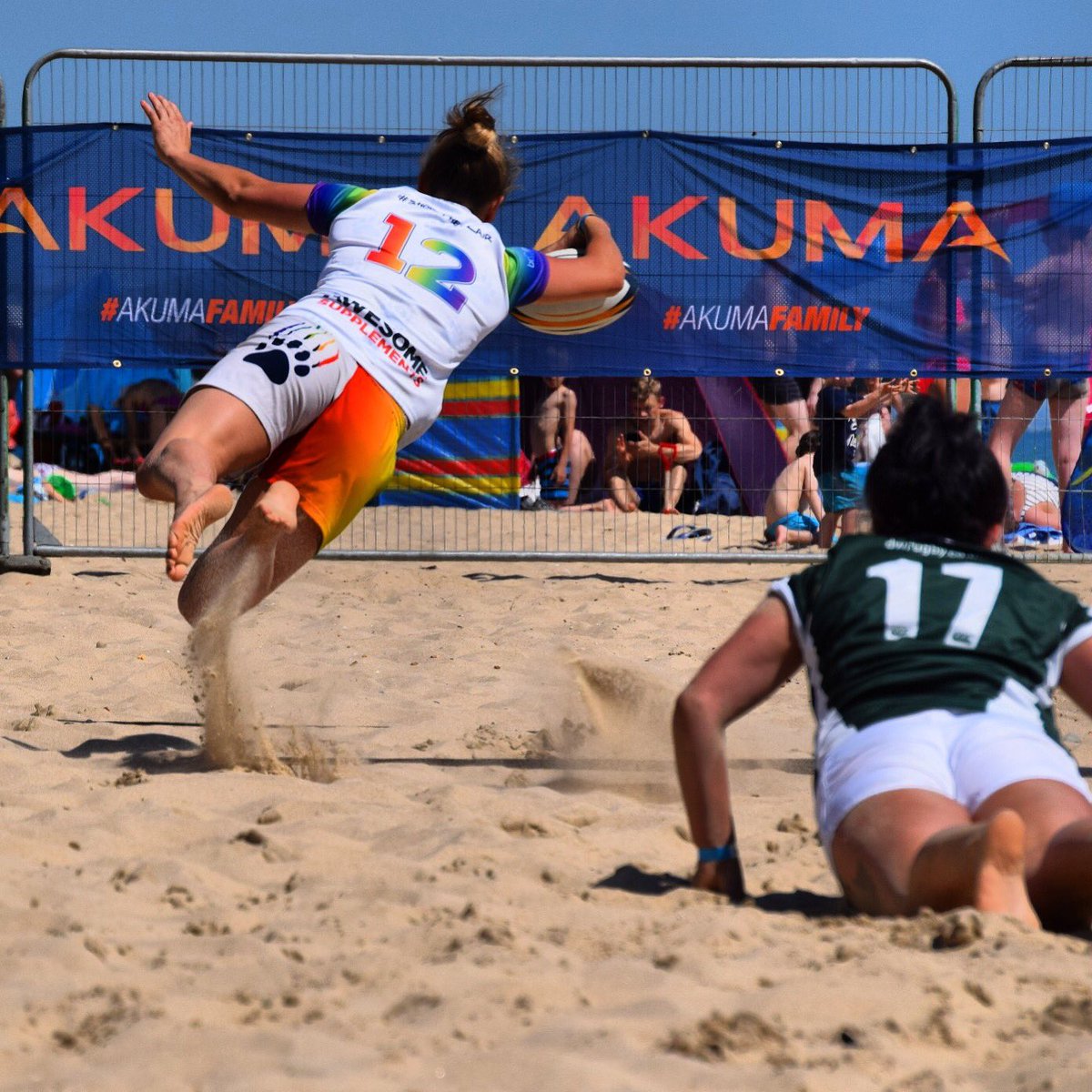 12 days until the best beach rugby tournament in the UK! @BritBeachRugby kicks off on Saturday 23rd June on Bournemouth beach 🇬🇧🏉🌴 Get your spectator tickets 🎟🎟 now; eventbrite.co.uk/e/british-beac… #BritishBeachRugby2018 #LetsGetSandy #ShowTheFlair