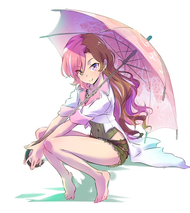 今日は傘の日とな...過去絵でお茶を濁しておきますね。 #傘の日 