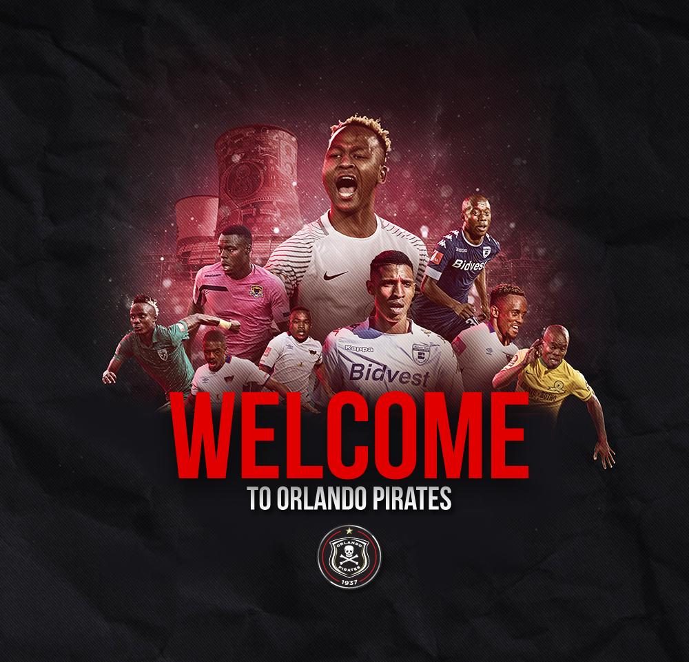 Orlando Pirates on X: ☠Bucs' New Signings 💻 ⚫⚪🔴⭐  #OnceAlways  / X