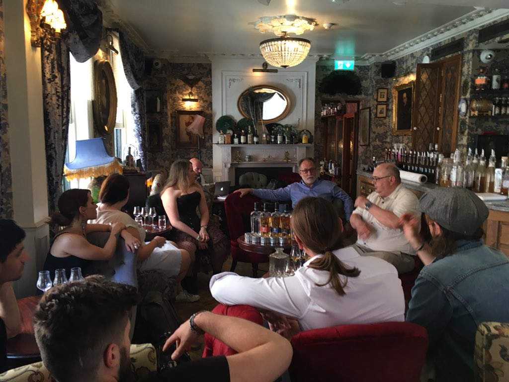 HSLJoe's tweet photo. Just getting started with the big chief Arny @Distillery209UK waxing lyrical down @MrFoggsGB. What a great way to spend a Monday afternoon! https://t.co/oUO2VpxLT6