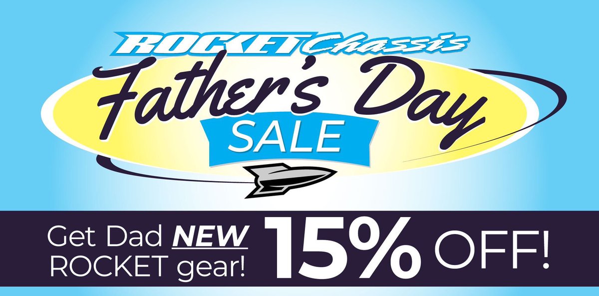 Rocket_Chassis's tweet photo. Get your dad in his favorite Rocket gear! #fathersday2018 sale! Use code DADS2018 at checkout for 15% off apparel only!

https://t.co/KxyngdwAMa https://t.co/A8AIyS7RdC